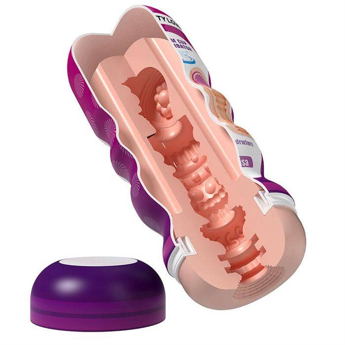PRETTY LOVE - VAGINAL SMOOTHING MASTURBATOR WITH SUCTION CUP AND INTERNAL TEXTURES