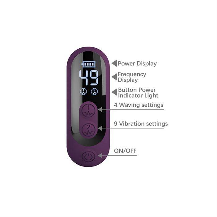 PRETTY LOVE - DEE MULTIFUNCTION RABBIT VIBRATOR OSCILLATING AND PERCUSSION PURPLE
