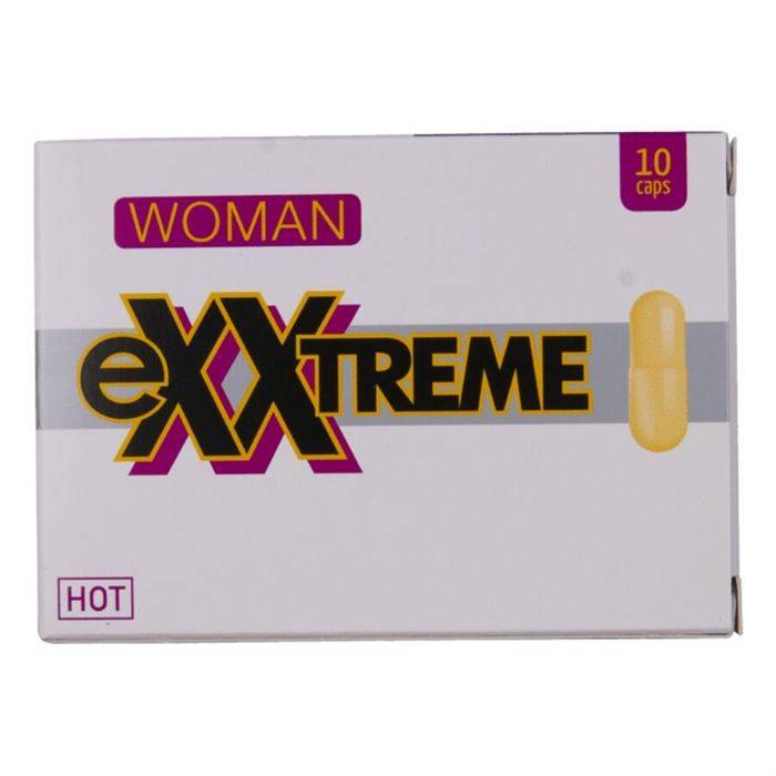 HOT - EXXTREME CÃPSULAS LIBIDIN PARA MULHER 10 UNIDADES