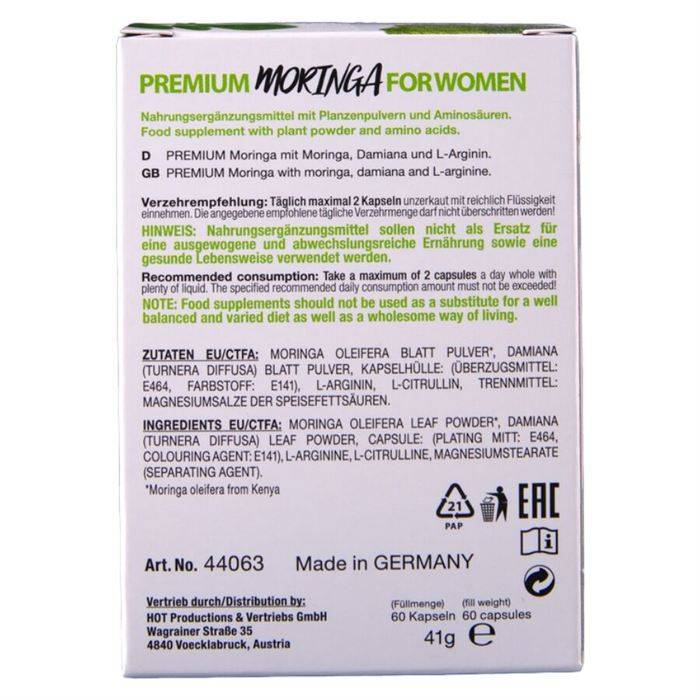 HOT - MORINGA BONÃS DE FEMININOS 60 UNIDADES