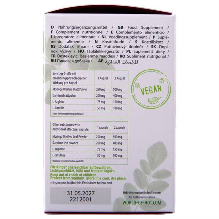 HOT - MORINGA BONÃS DE FEMININOS 60 UNIDADES