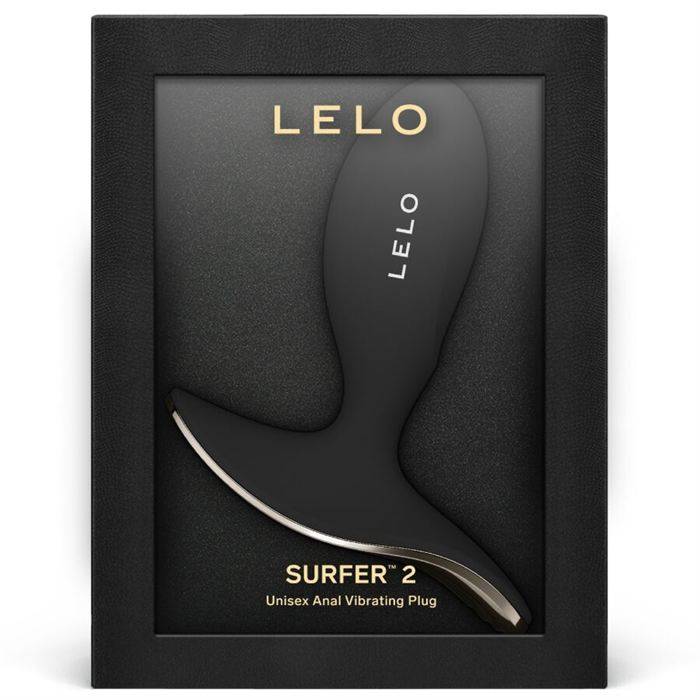 LELO - SURFER 2 PLUG VIBRATÃRIO ANAL UNISSEX PRETO