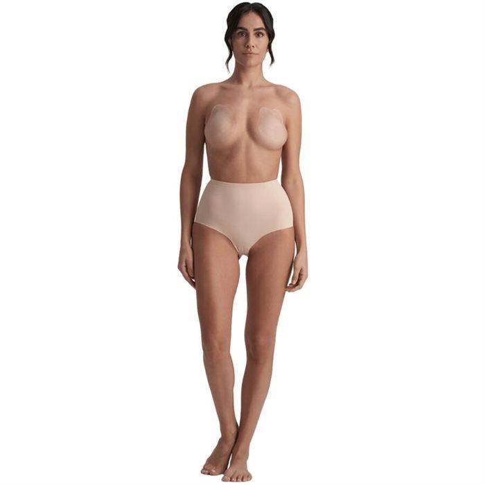 BYE-BRA - RABBIT COPAS DE SILICONA BEIGE TALLA M