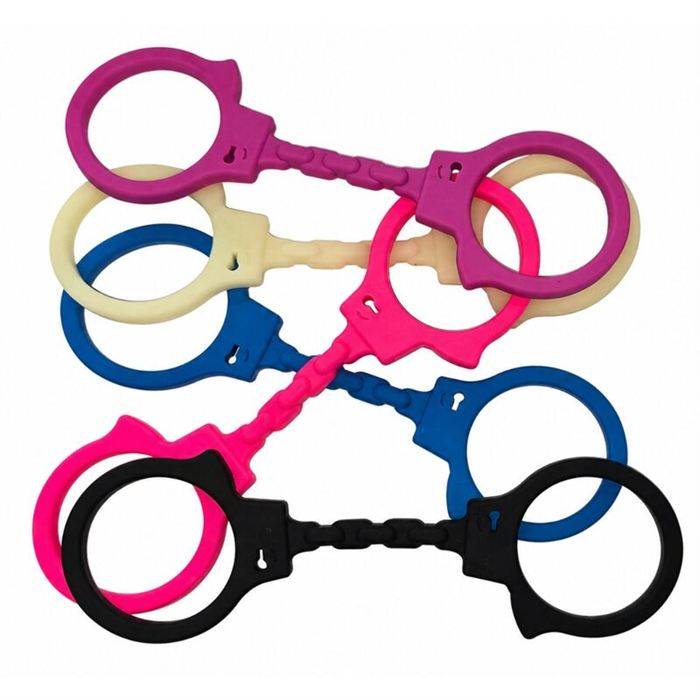 DIABLO PICANTE - SILICONE HANDCUFFS FUCHSIA