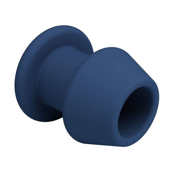 MR PLAY - JACK BLUE SILICONE HOLLOW ANAL PLUG SIZE M