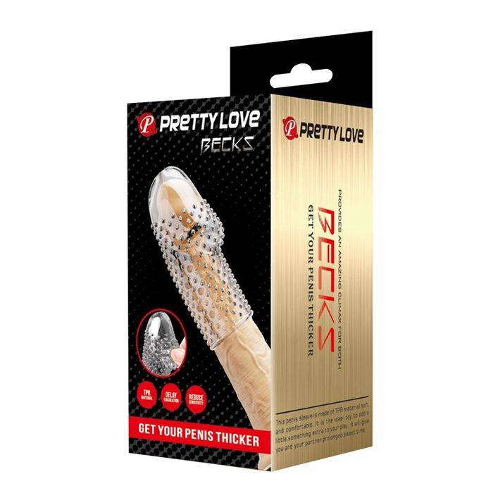 PRETTY LOVE - GEEK´S PENIS SLEEVE GET YOUR PENIS THICKER TRANSPARENT