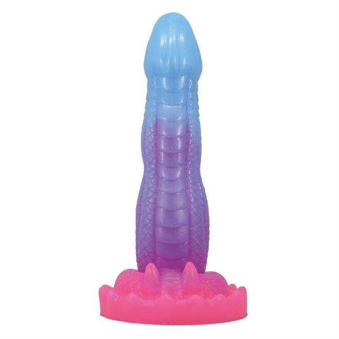POWER MONSTERS - VOID PYTHON FANTASY DILDO WITH SUCTION CUP 20.5 CM Ã 5.2 CM BLUE, PURPLE & PINK