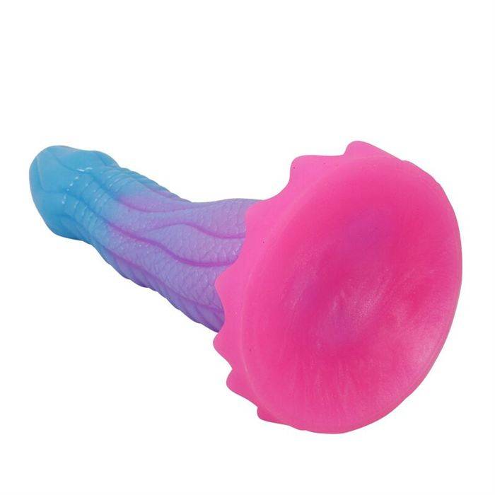 POWER MONSTERS - VOID PYTHON FANTASY DILDO WITH SUCTION CUP 20.5 CM Ã 5.2 CM BLUE, PURPLE & PINK