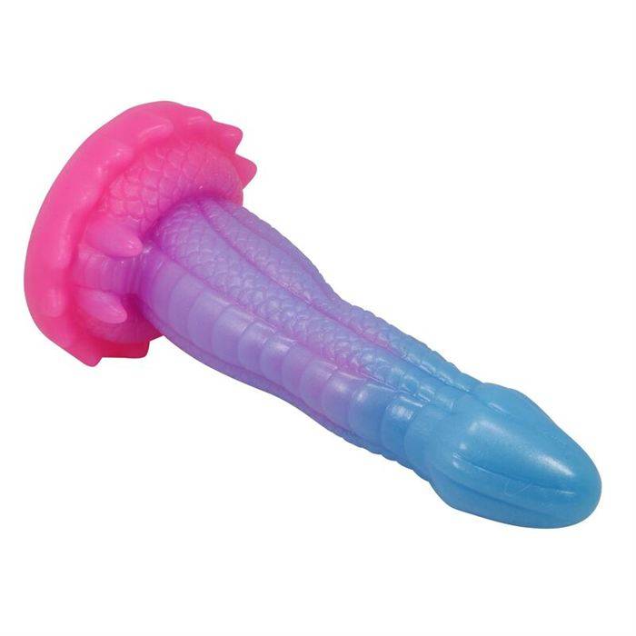 POWER MONSTERS - VOID PYTHON FANTASY DILDO WITH SUCTION CUP 20.5 CM Ã 5.2 CM BLUE, PURPLE & PINK