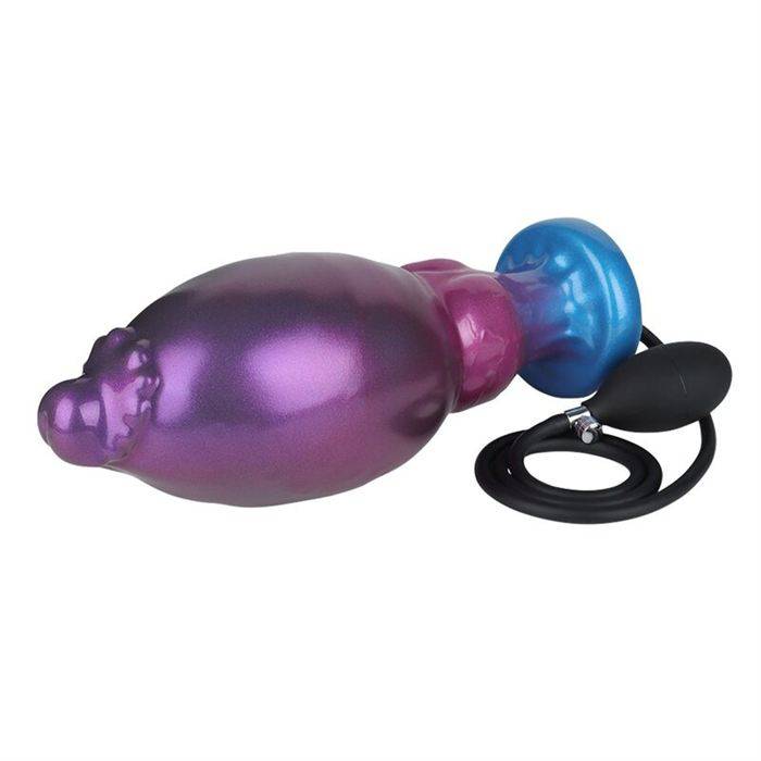 POWER MONSTERS - RIFT TITAN BICOLOR INFLATABLE FANTASY SILICONE DILDO 24 CM Ã 5 CM