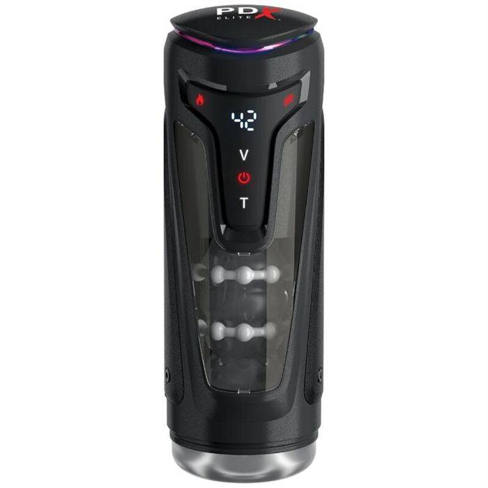 PDX ELITE - MOTO-BATOR PRO THRUSTING STROKER AUTOMATIC VIBRATING AND WARMING MASTURBATOR 26.5 CM