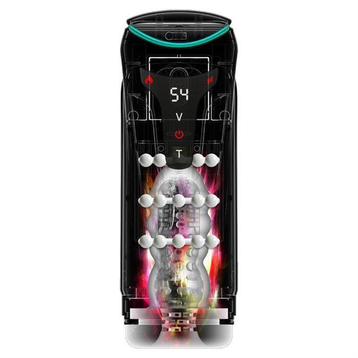 PDX ELITE - MOTO-BATOR PRO THRUSTING STROKER AUTOMATIC VIBRATING AND WARMING MASTURBATOR 26.5 CM