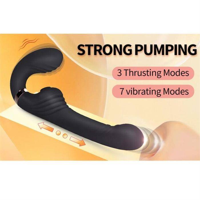 NALONE - ALLOW DUAL VIBE WITH ROTATION AND THRUSTING BLACK
