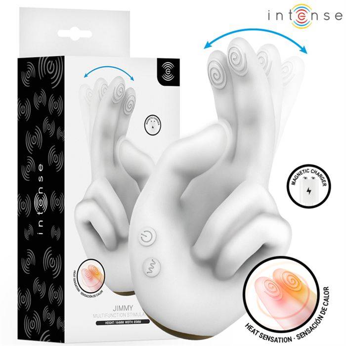 INTENSE - JIMMY HAND-SHAPED MULTIFUNCTION STIMULATOR WITH VIBRATION AND HEAT