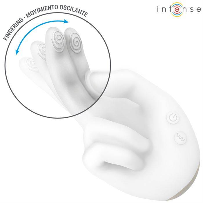 INTENSE - JIMMY HAND-SHAPED MULTIFUNCTION STIMULATOR WITH VIBRATION AND HEAT