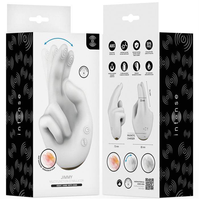 INTENSE - JIMMY HAND-SHAPED MULTIFUNCTION STIMULATOR WITH VIBRATION AND HEAT