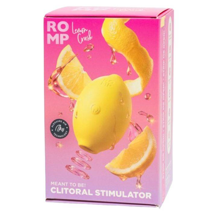 ROMP - LEMON CRUSH PLEASURE AIR CLITORAL STIMULATOR YELLOW