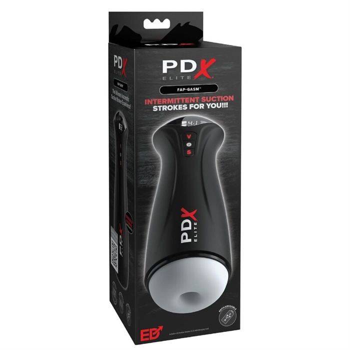 PDX ELITE - FAP-GASM CLEAR MALE MASTURBATOR WITH INTERMITTENT SUCTION