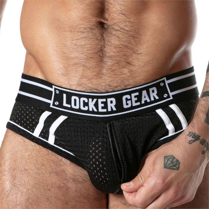 LOCKER GEAR - SPORT MESH JOCK BRIEF BLACK XL