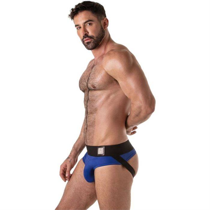 LOCKER GEAR - WIDE WAISTBAND JOCK BRIEF BLUE M