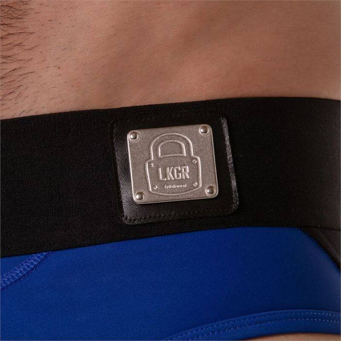 LOCKER GEAR - WIDE WAISTBAND JOCK BRIEF BLUE M