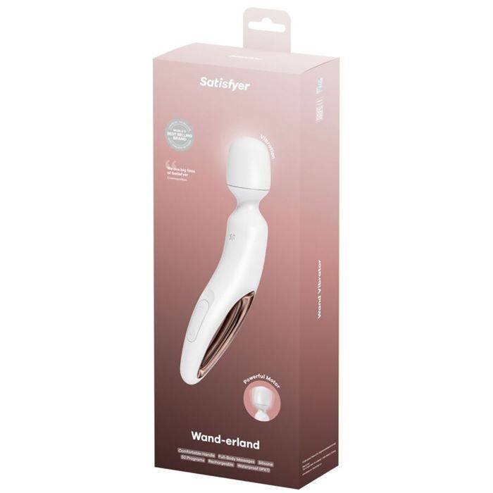 SATISFYER - WAND ERLAND MASSAGEADOR VIBRATÃRIO BRANCO