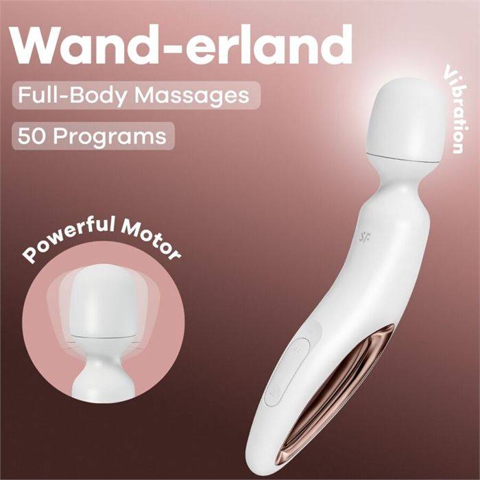SATISFYER - WAND ERLAND MASSAGEADOR VIBRATÃRIO BRANCO