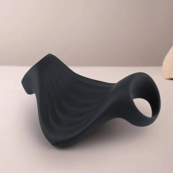ROCKS-OFF - MASTURBADOR VIBRADOR FLEXÃVEL PALM BLACK