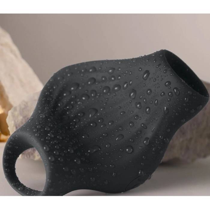 ROCKS-OFF - MASTURBADOR VIBRADOR FLEXÃVEL PALM BLACK