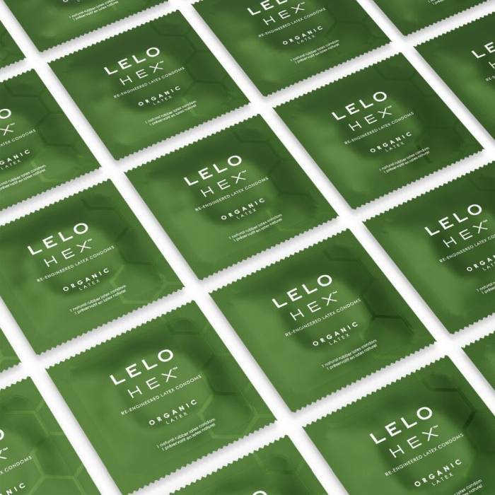 LELO - CAIXA DE PRESERVATIVOS ORGÃNICOS HEX 12 UNIDADES