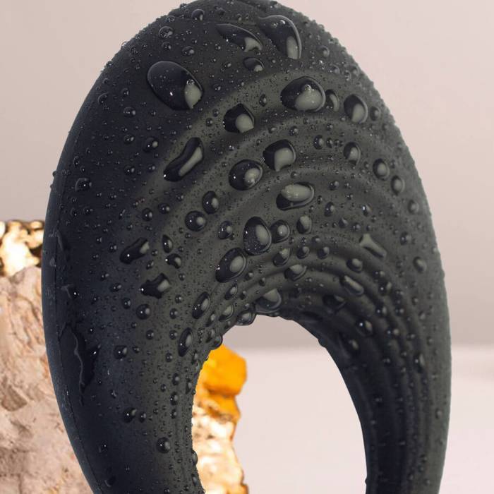 ROCKS-OFF - ANEL VIBRATÃRIO PARA PÃNIS PRETO SPIRE