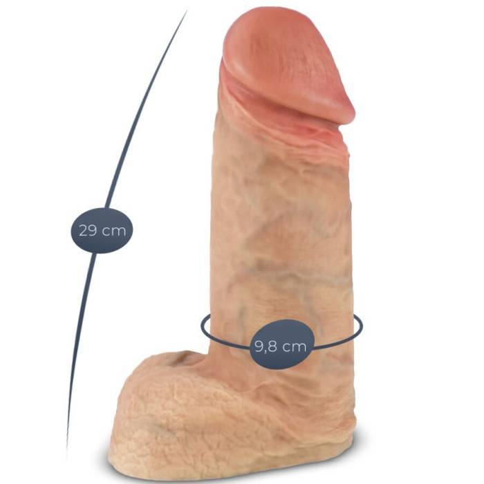 SILEXD - MODELO 1 PÃNIS REALISTA DE SILICONE XTREME PREMIUM 28 CM