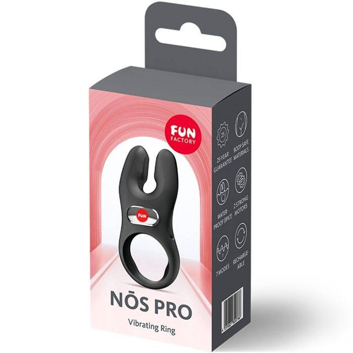 FUN FACTORY - ANEL PENIANO VIBRATÃRIO NOS PRO PRETO