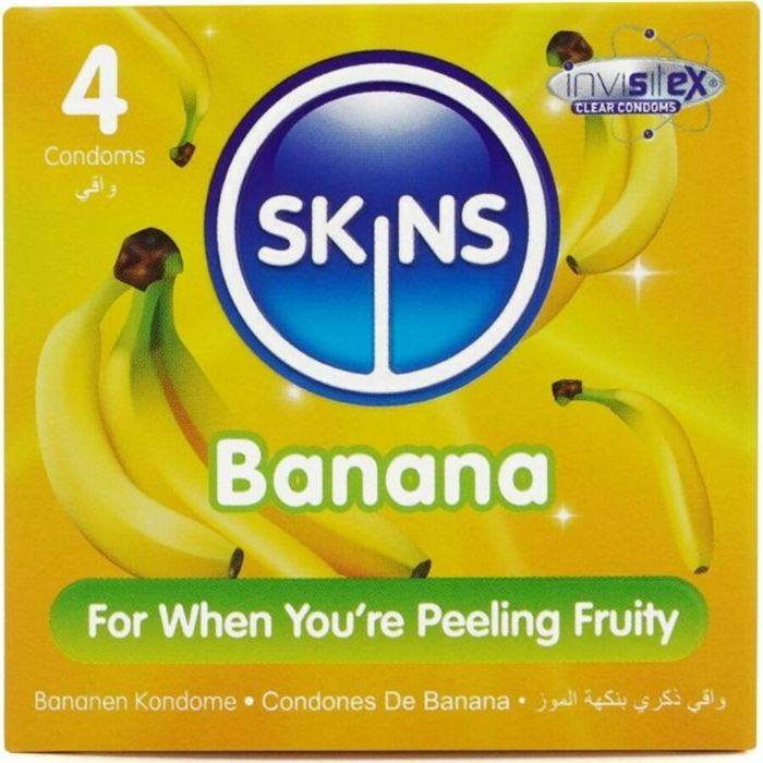 SKINS - PRESERVATIVOS BANANA PREMI...