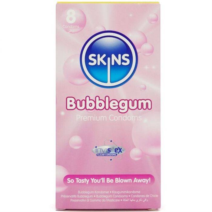 SKINS - PRESERVATIVOS BUBBLEGUM PR...
