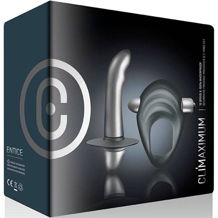 CLIMAXIMUM - KIT ENTICE ANEL PENIANO + VIBRADOR DE PRÃSTATA INICIANTES