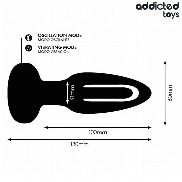 ADDICTED TOYS - PLUG ANAL COM LÃNGUA VIBRATÃRIA E CONTROLE REMOTO