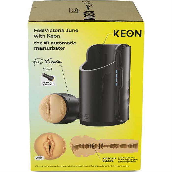 KIIROO - KEON WIFI COMBO VICTORIA JUNE MASTURBADOR AUTOMÃTICO + FEEL STROKER