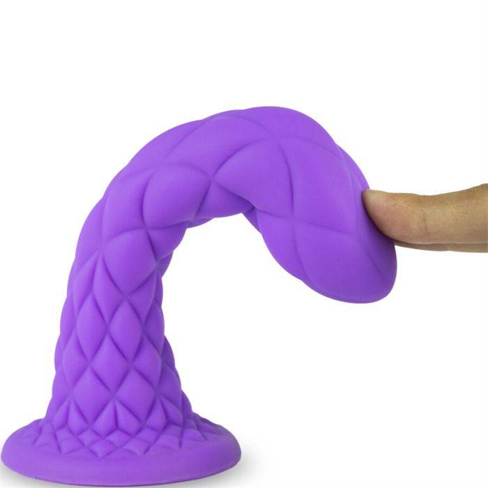 SILEXD - DREAMY DILDO FANTASY SILICONE LÃQUIDO TERMORATIVO VIOLETA 18,5 CM