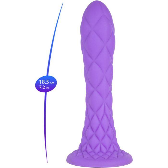 SILEXD - DREAMY DILDO FANTASY SILICONE LÃQUIDO TERMORATIVO VIOLETA 18,5 CM