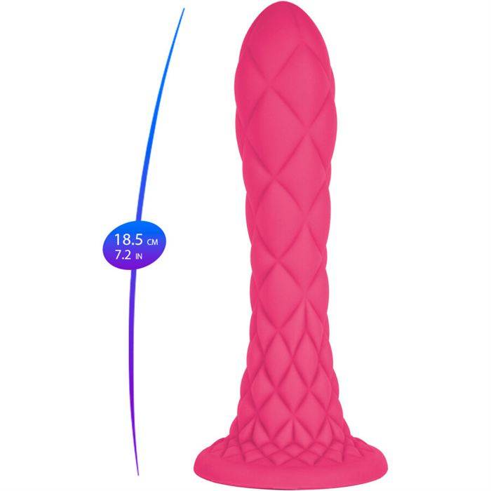 SILEXD - DREAMY DILDO FANTASY SILICONE LÃQUIDO TERMORATIVO FÃCSIA 18,5 CM