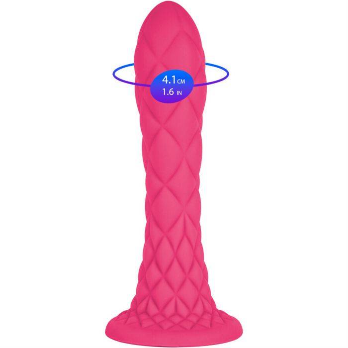 SILEXD - DREAMY DILDO FANTASY SILICONE LÃQUIDO TERMORATIVO FÃCSIA 18,5 CM