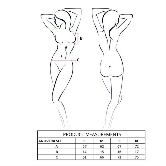 PASSION - SUTIÃ ANUVERA + TANGA SET FIRE BRICK L/XL