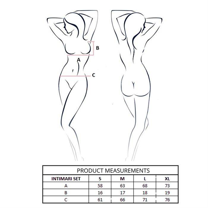 PASSION - CONJUNTO DE SUTIÃ + CALCINHA ÃNTIMA ROSA L/XL