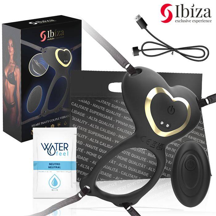 IBIZA - CALCINHA CORAÃÃO VIBRADOR PARA CASAL COM CONTROLE REMOTO