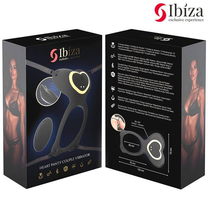 IBIZA - CALCINHA CORAÃÃO VIBRADOR PARA CASAL COM CONTROLE REMOTO