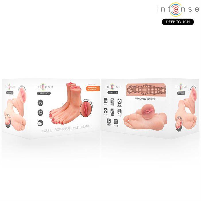 INTENSE DEEP TOUCH - GABBIE MASTURBADOR DE DUAS PEÃAS EM FORMATO DE PÃ