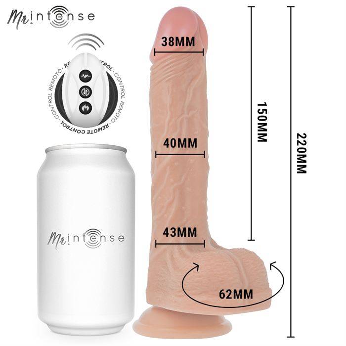 MR INTENSE - CONTROLE REMOTO PARA PÃNIS REALISTA BALDWIN 22 CM -O- 4 CM