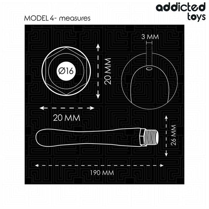 ADDICTED TOYS - LIMPADOR ANAL COM ADAPTADOR UNIVERSAL MODELO 4
