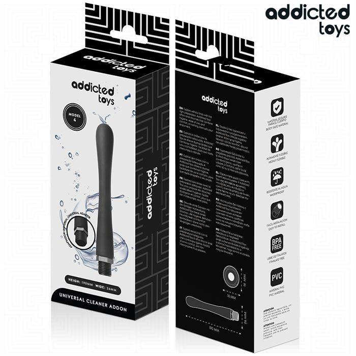 ADDICTED TOYS - LIMPADOR ANAL COM ADAPTADOR UNIVERSAL MODELO 4